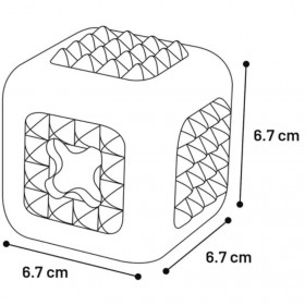 Играчка за куче  Flamingo  DINA CUBE MINT 7 см - зелен куб с аромат на мента, дентална играчка